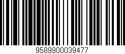 Código de barras (EAN, GTIN, SKU, ISBN): '9589900039477'