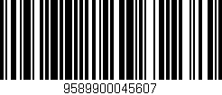 Código de barras (EAN, GTIN, SKU, ISBN): '9589900045607'