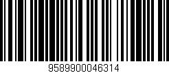 Código de barras (EAN, GTIN, SKU, ISBN): '9589900046314'