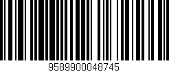 Código de barras (EAN, GTIN, SKU, ISBN): '9589900048745'
