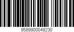 Código de barras (EAN, GTIN, SKU, ISBN): '9589900049230'