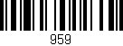 Código de barras (EAN, GTIN, SKU, ISBN): '959'