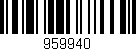 Código de barras (EAN, GTIN, SKU, ISBN): '959940'