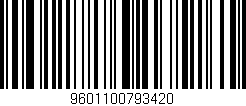 Código de barras (EAN, GTIN, SKU, ISBN): '9601100793420'
