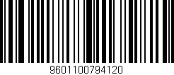 Código de barras (EAN, GTIN, SKU, ISBN): '9601100794120'