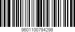 Código de barras (EAN, GTIN, SKU, ISBN): '9601100794298'