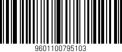 Código de barras (EAN, GTIN, SKU, ISBN): '9601100795103'