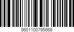Código de barras (EAN, GTIN, SKU, ISBN): '9601100795868'