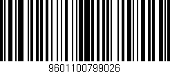 Código de barras (EAN, GTIN, SKU, ISBN): '9601100799026'