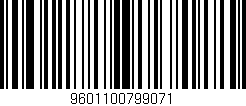 Código de barras (EAN, GTIN, SKU, ISBN): '9601100799071'