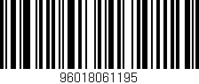 Código de barras (EAN, GTIN, SKU, ISBN): '96018061195'