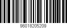 Código de barras (EAN, GTIN, SKU, ISBN): '96018205209'