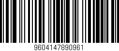 Código de barras (EAN, GTIN, SKU, ISBN): '9604147890961'