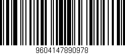 Código de barras (EAN, GTIN, SKU, ISBN): '9604147890978'