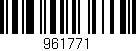 Código de barras (EAN, GTIN, SKU, ISBN): '961771'