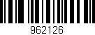 Código de barras (EAN, GTIN, SKU, ISBN): '962126'