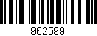Código de barras (EAN, GTIN, SKU, ISBN): '962599'