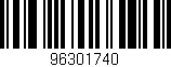 Código de barras (EAN, GTIN, SKU, ISBN): '96301740'
