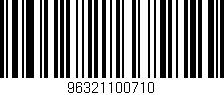 Código de barras (EAN, GTIN, SKU, ISBN): '96321100710'