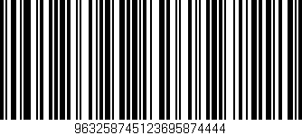 Código de barras (EAN, GTIN, SKU, ISBN): '963258745123695874444'
