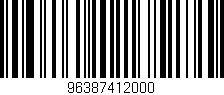 Código de barras (EAN, GTIN, SKU, ISBN): '96387412000'