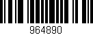 Código de barras (EAN, GTIN, SKU, ISBN): '964890'