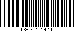 Código de barras (EAN, GTIN, SKU, ISBN): '9650471117014'