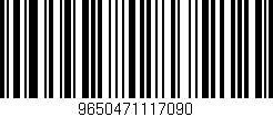 Código de barras (EAN, GTIN, SKU, ISBN): '9650471117090'