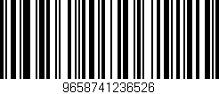 Código de barras (EAN, GTIN, SKU, ISBN): '9658741236526'