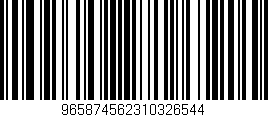 Código de barras (EAN, GTIN, SKU, ISBN): '965874562310326544'