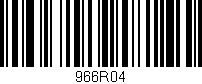 Código de barras (EAN, GTIN, SKU, ISBN): '966R04'