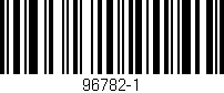 Código de barras (EAN, GTIN, SKU, ISBN): '96782-1'