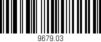 Código de barras (EAN, GTIN, SKU, ISBN): '9679.03'