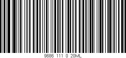 Código de barras (EAN, GTIN, SKU, ISBN): '9686_111_0_20ML'