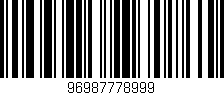 Código de barras (EAN, GTIN, SKU, ISBN): '96987778999'