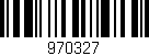 Código de barras (EAN, GTIN, SKU, ISBN): '970327'