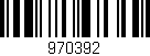 Código de barras (EAN, GTIN, SKU, ISBN): '970392'