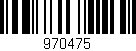 Código de barras (EAN, GTIN, SKU, ISBN): '970475'
