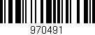 Código de barras (EAN, GTIN, SKU, ISBN): '970491'