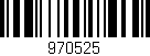 Código de barras (EAN, GTIN, SKU, ISBN): '970525'