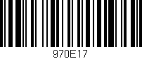 Código de barras (EAN, GTIN, SKU, ISBN): '970E17'