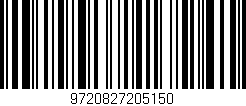 Código de barras (EAN, GTIN, SKU, ISBN): '9720827205150'