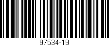 Código de barras (EAN, GTIN, SKU, ISBN): '97534-19'