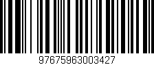 Código de barras (EAN, GTIN, SKU, ISBN): '97675963003427'