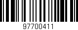 Código de barras (EAN, GTIN, SKU, ISBN): '97700411'