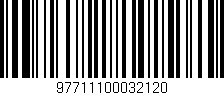 Código de barras (EAN, GTIN, SKU, ISBN): '97711100032120'