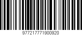 Código de barras (EAN, GTIN, SKU, ISBN): '977217771900920'