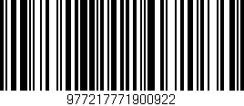 Código de barras (EAN, GTIN, SKU, ISBN): '977217771900922'