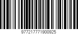 Código de barras (EAN, GTIN, SKU, ISBN): '977217771900925'