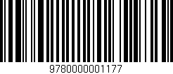 Código de barras (EAN, GTIN, SKU, ISBN): '9780000001177'